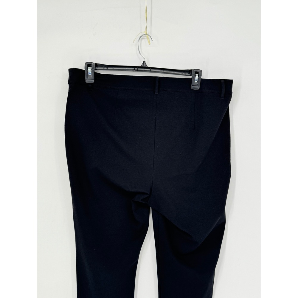 Michael Kors Skinny Trousers Womens 18W Black Good Gold Zip Hardware Stretch - Picture 6 of 13